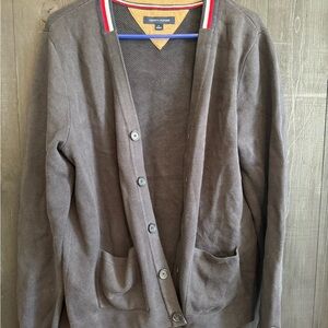Men's gray Cardigan Sweater